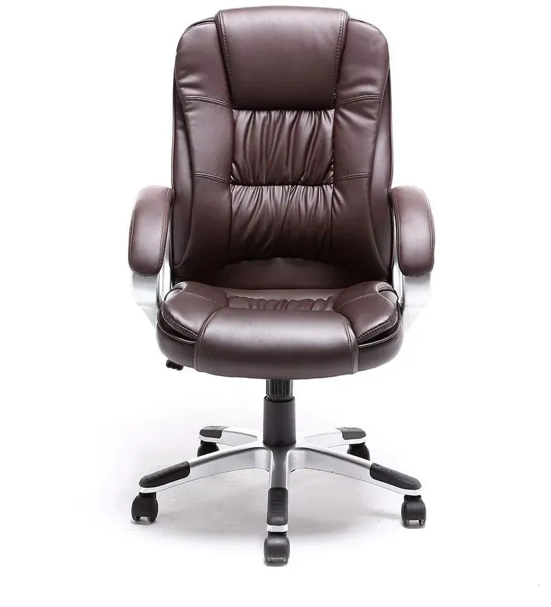 Adiko System Smart Leatherette High Back Executive Chair in Brown Colour.jpg4.webp