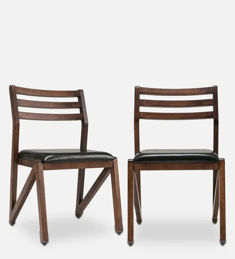 Adlis Leatherette Dining Chairs in Green Colour (Set of 2).webp