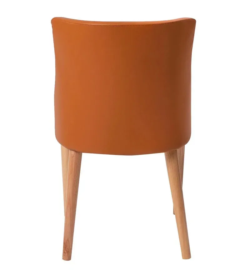 Adonis Leatherette Dining Chair In Orange Colour.jpg6.webp