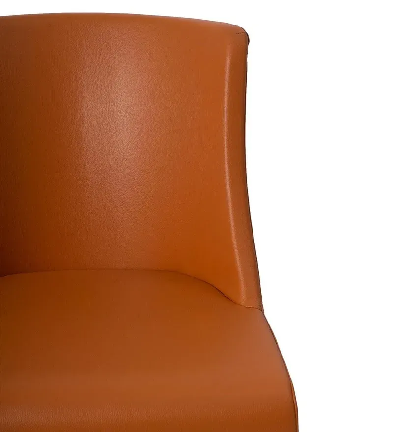 Adonis Leatherette Dining Chair In Orange Colour.jpg7.webp
