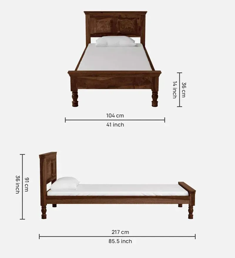 Airavana Sheesham Wood Single Bed In Provincial Teak Finish.jpg1.webp