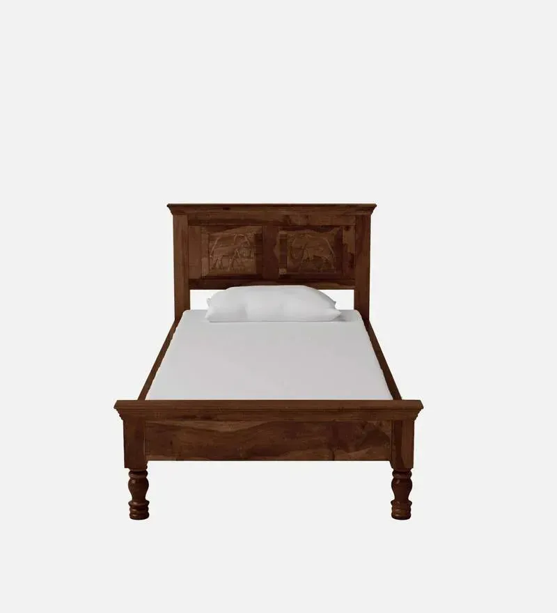 Airavana Sheesham Wood Single Bed In Provincial Teak Finish.jpg2.webp