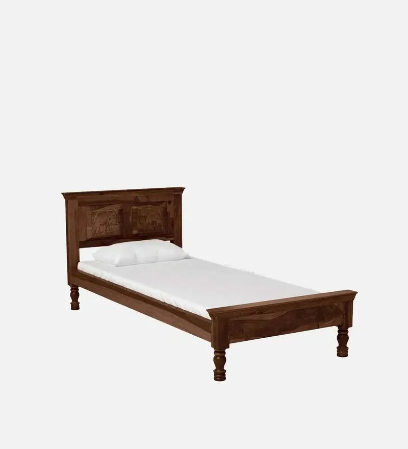 Airavana Sheesham Wood Single Bed In Provincial Teak Finish.jpg3.webp