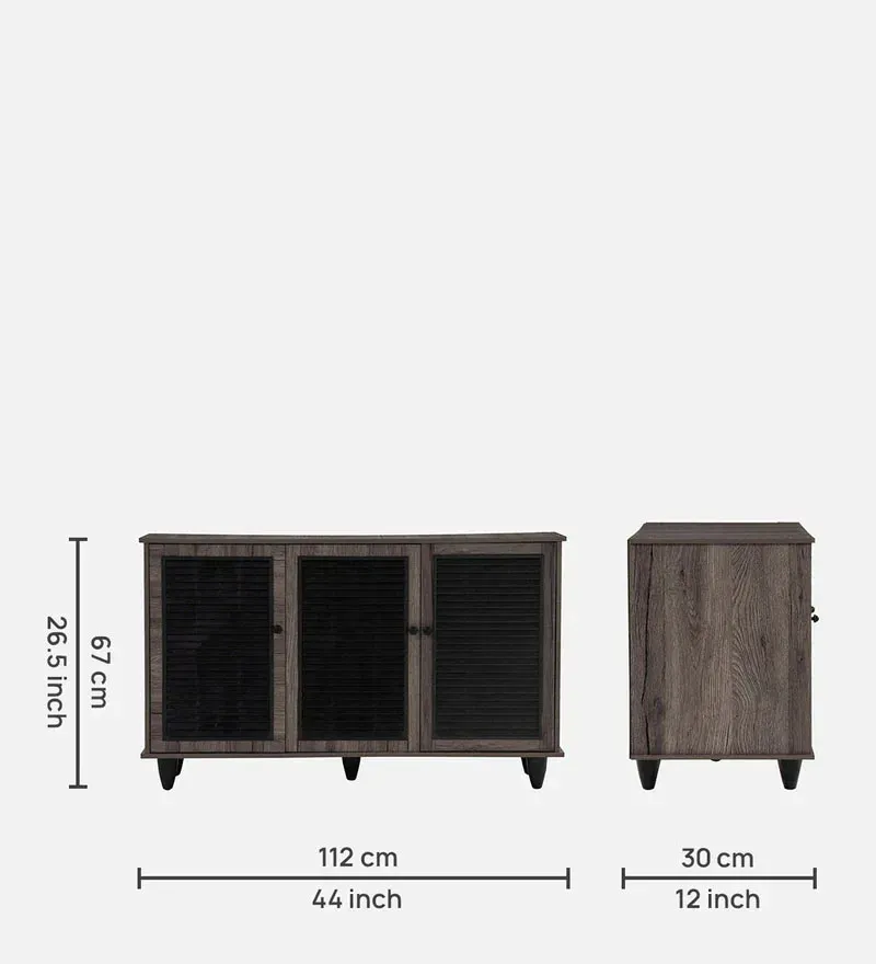 Almo 3 Door Shoe Cabinet in Fleton Oak Finish.jpg1.webp