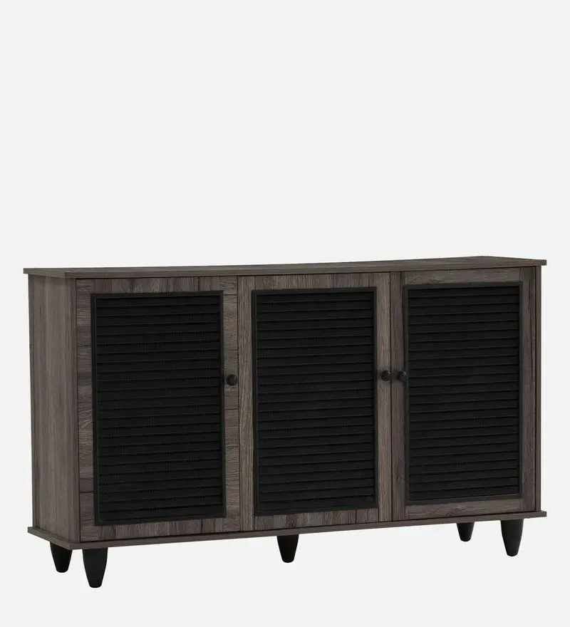 Almo 3 Door Shoe Cabinet in Fleton Oak Finish.jpg2.webp