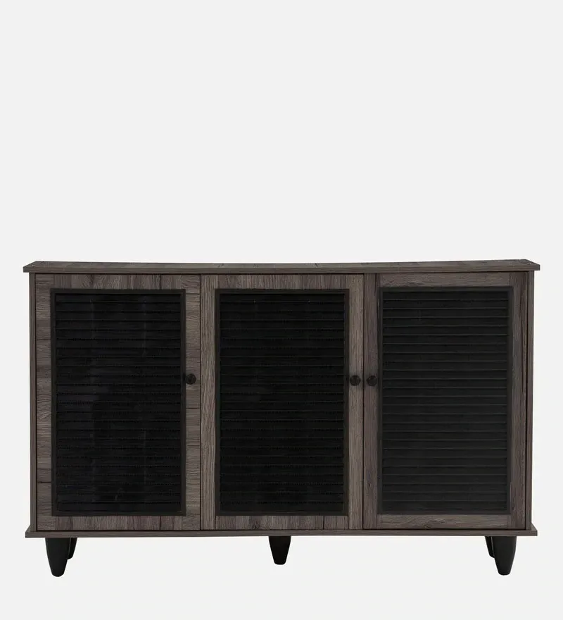 Almo 3 Door Shoe Cabinet in Fleton Oak Finish.jpg3.webp