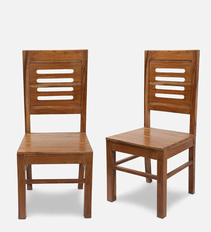 Amaze Solid Wood Dining Chair In Teak Finish (Set Of 2).jpg1.webp