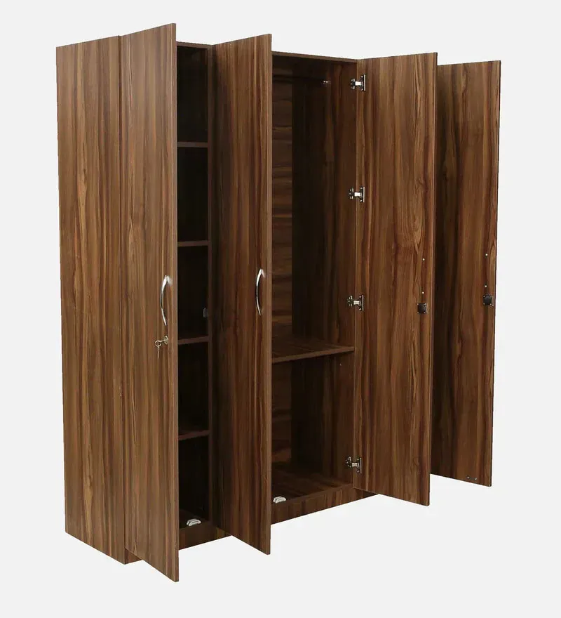 Amber 4 Door Wardrobe in Walnut Finish.jpg7.webp
