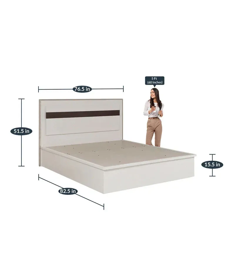 Archer King Size Bed in White Finish with Hydraulic Storage.jpg2.webp