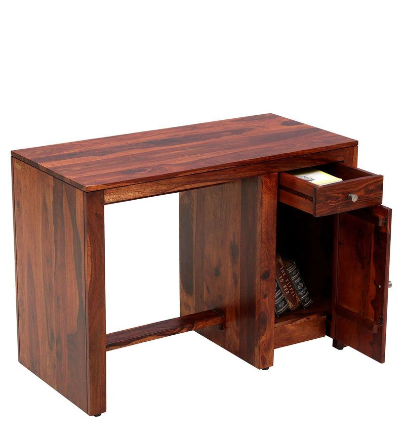 Arno Solid Wood Writing Table In Honey Oak Finish6.jpg