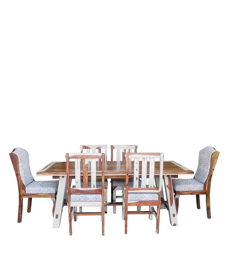 Artois Sheesham Wood 6 Seater Dining Set in Teak & Off White Finish.jpg5.webp