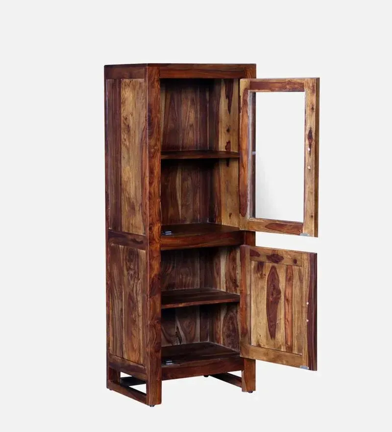 Avian Sheesham Wood Book Case in Provincial Teak Finish.jpg4.webp
