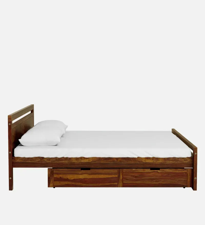 Avian Sheesham Wood King Size Bed In Provincial Teak Finish With Drawer Storage.jpg4.webp