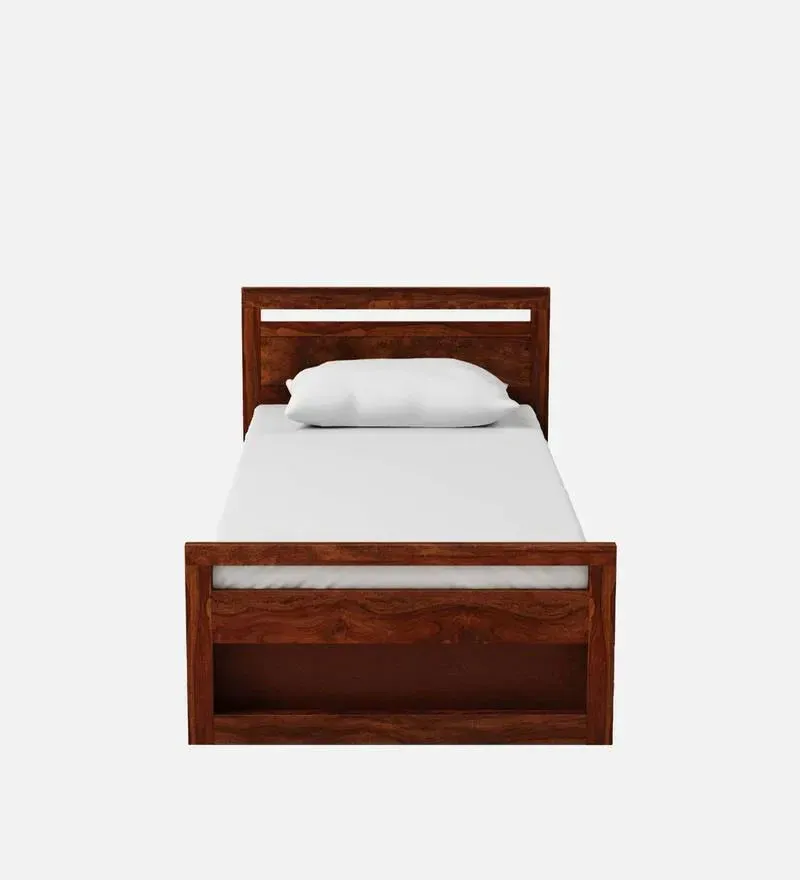 Avian Sheesham Wood Single Bed In Provincial Teak Finish With Drawer Storage.jpg2.webp