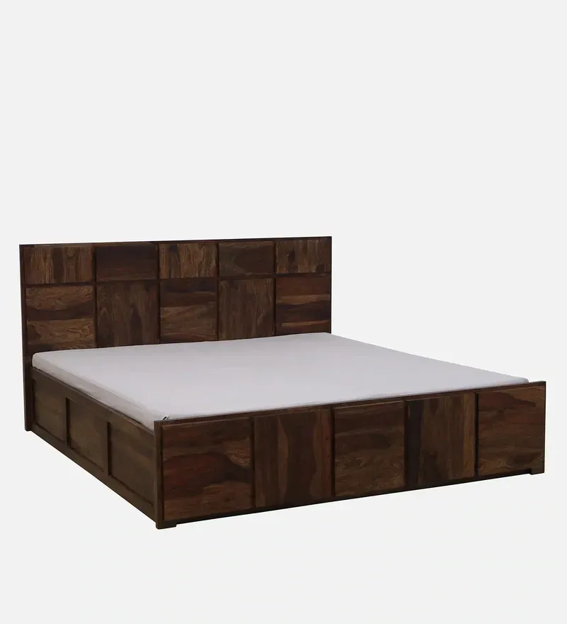 Bergen Sheesham Wood King Size Bed In Provincial Teak Finish With Box Storage.jpg2.webp
