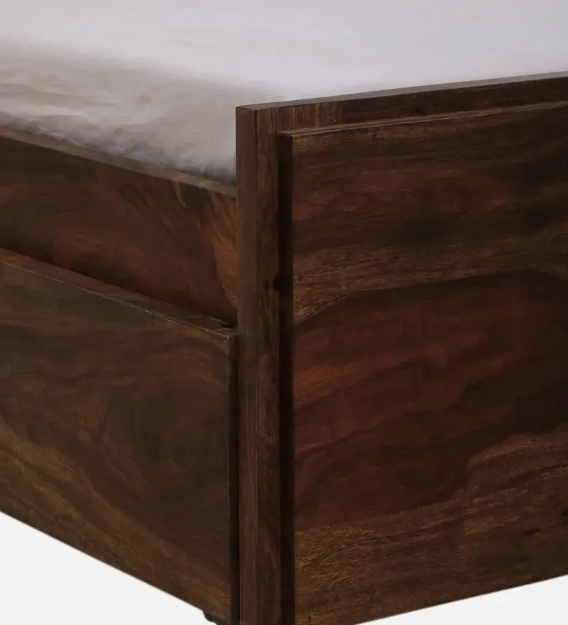 Bergen Sheesham Wood King Size Bed In Provincial Teak Finish With Drawer Storage.jpg8.webp