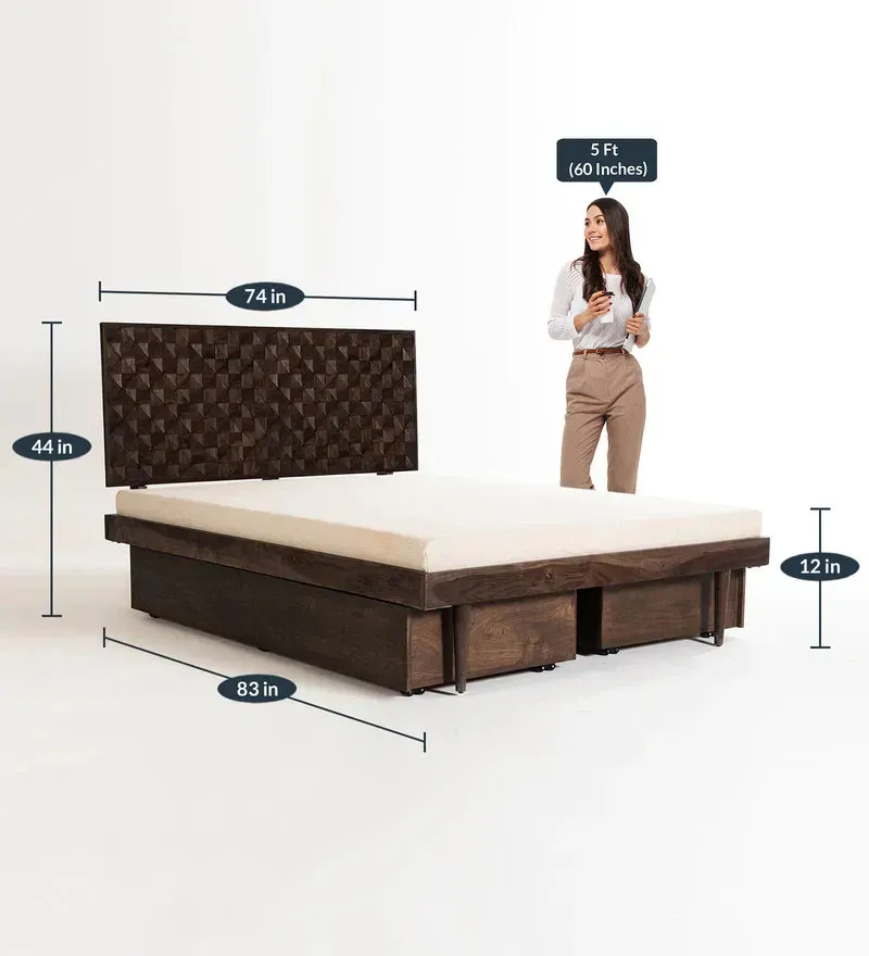 Bicasso Sheesham Wood King Size Bed in Natural Finish with Drawer Storage.jpg2.webp