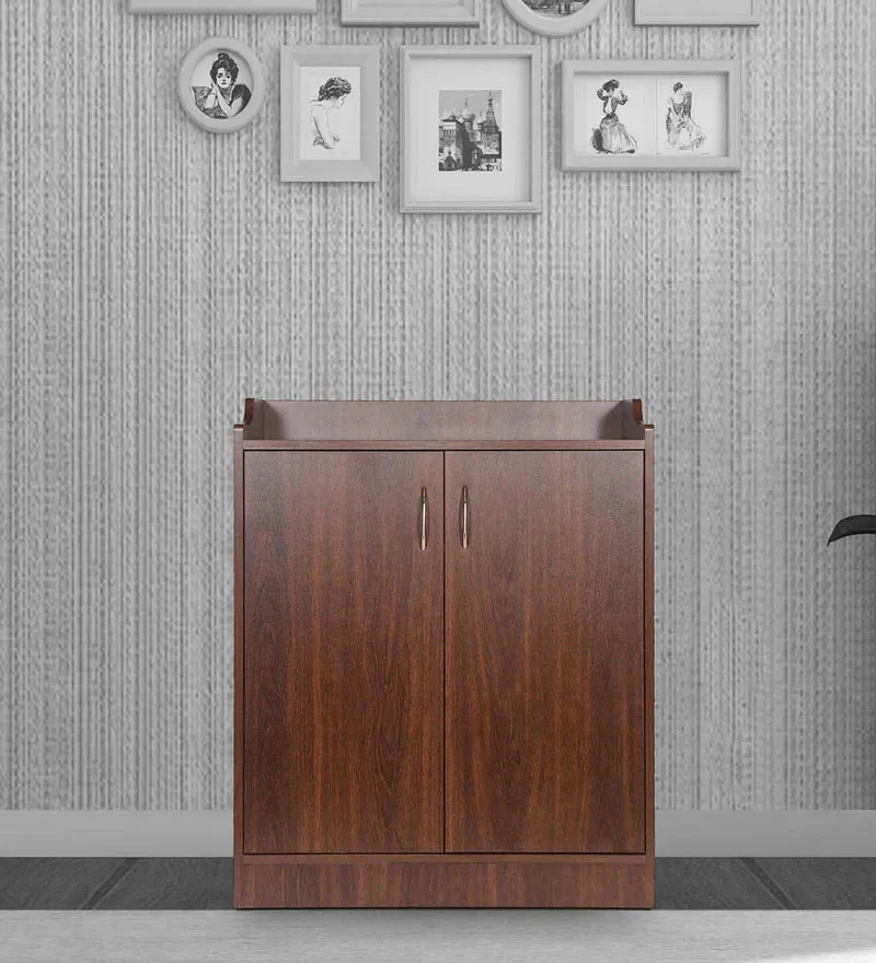 Bonny Shoe Cabinet in Brown Finish.webp