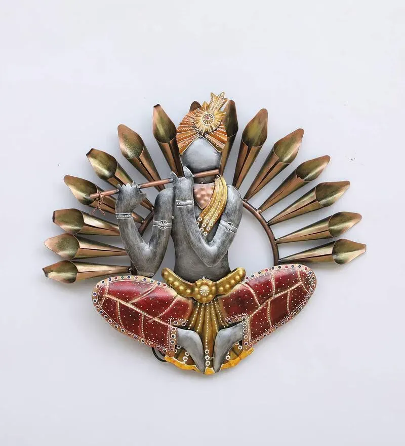 Brown Iron Krishna Wall Art.jpg1.webp