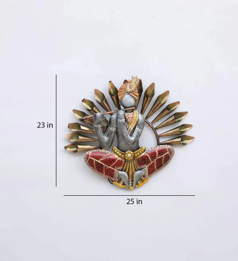 Brown Iron Krishna Wall Art.jpg2.webp