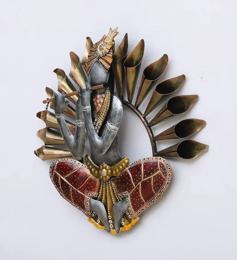 Brown Iron Krishna Wall Art.jpg3.webp