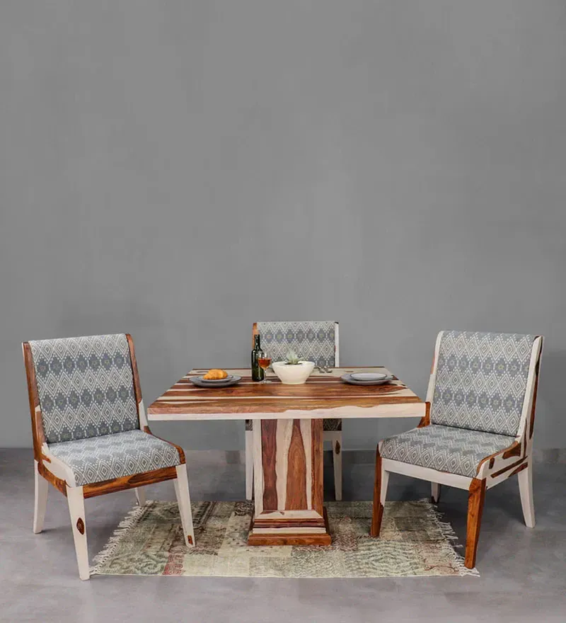 Callisto Sheesham Wood 4 Seater Dining Set in Vintage White & Teak Finish.jpg4.webp