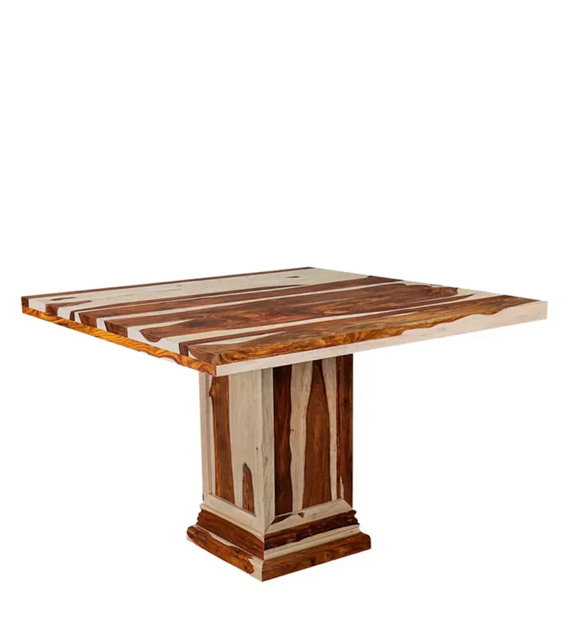 Callisto Sheesham Wood 4 Seater Dining Set in Vintage White & Teak Finish.jpg7.webp