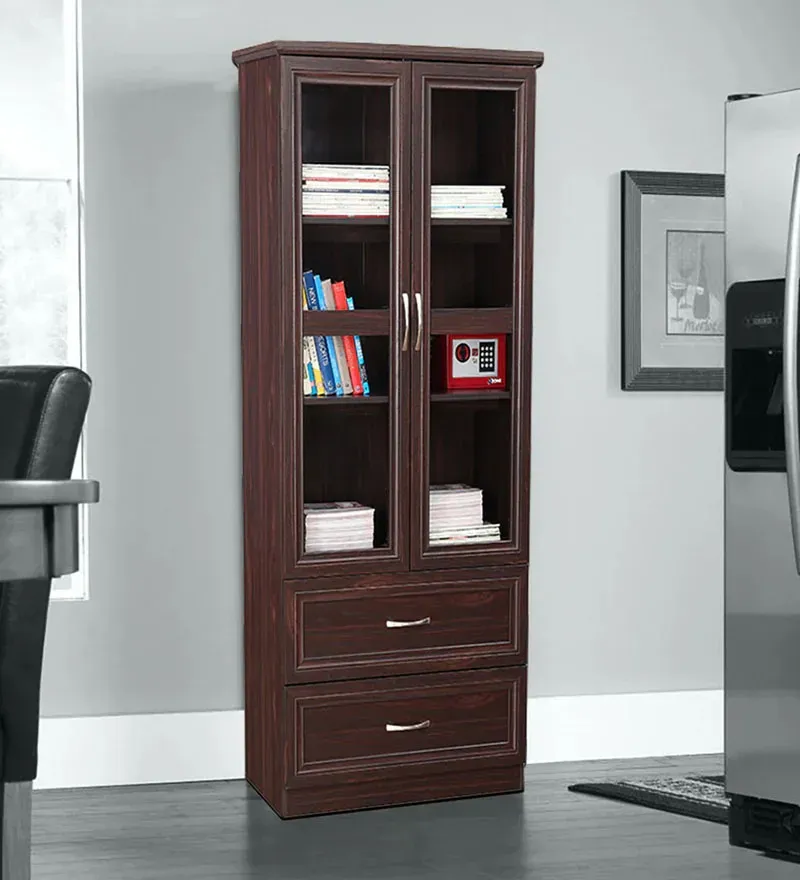Camilla Book Case in Brown Finish.webp