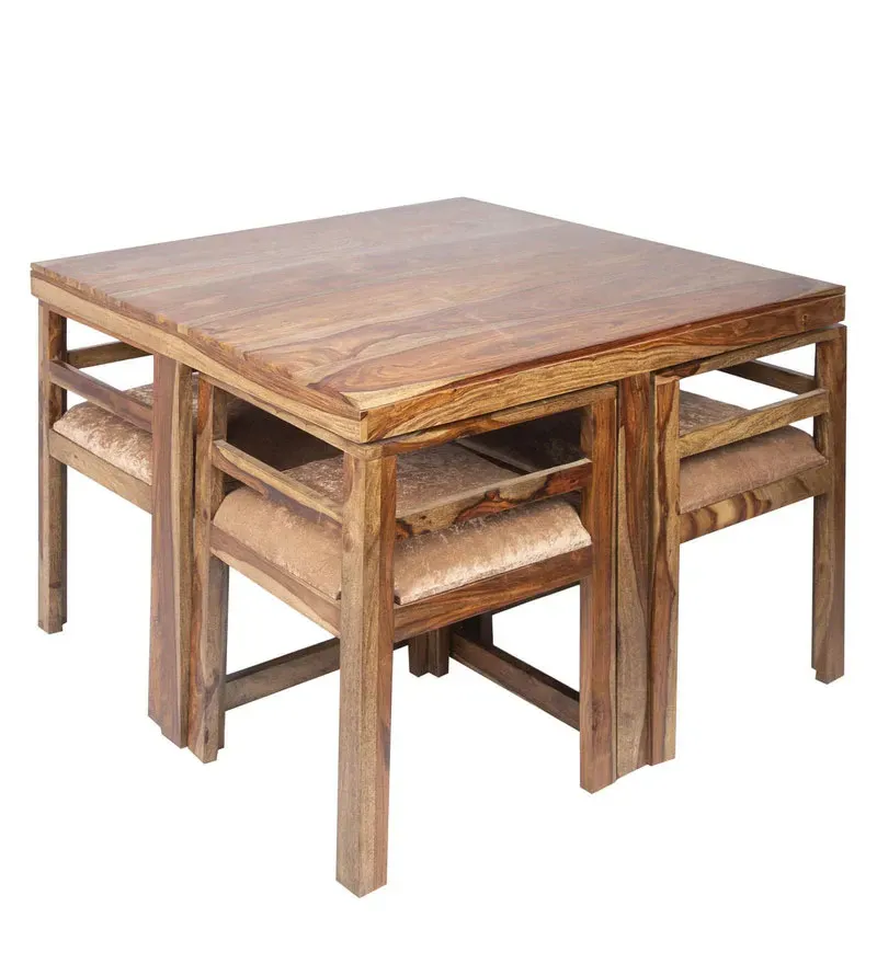 Capucine Sheesham Wood 4 Seater Dining Set in Teak Finish.jpg4.webp