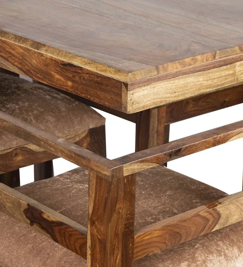 Capucine Sheesham Wood 4 Seater Dining Set in Teak Finish.jpg7.webp