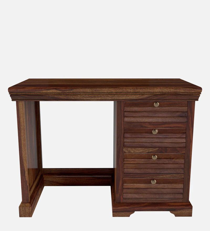 Carleson Solid Wood Writing Table In Provincial Teak Finish3.jpg