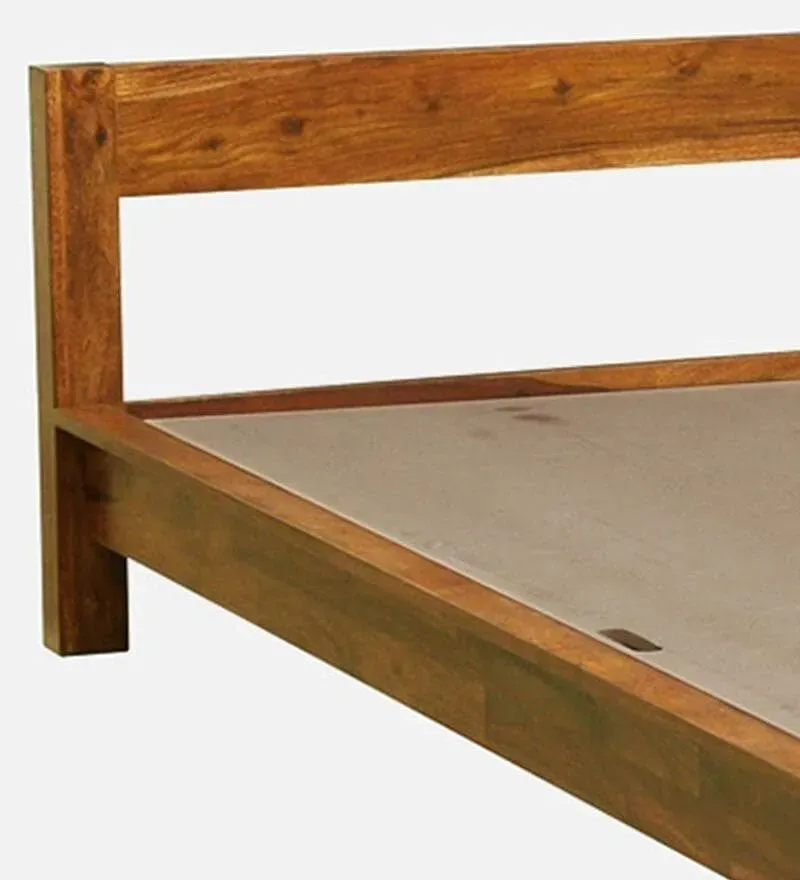 Cedro Sheesham Wood King Size Bed In Rustic Teak Finish.jpg7.webp