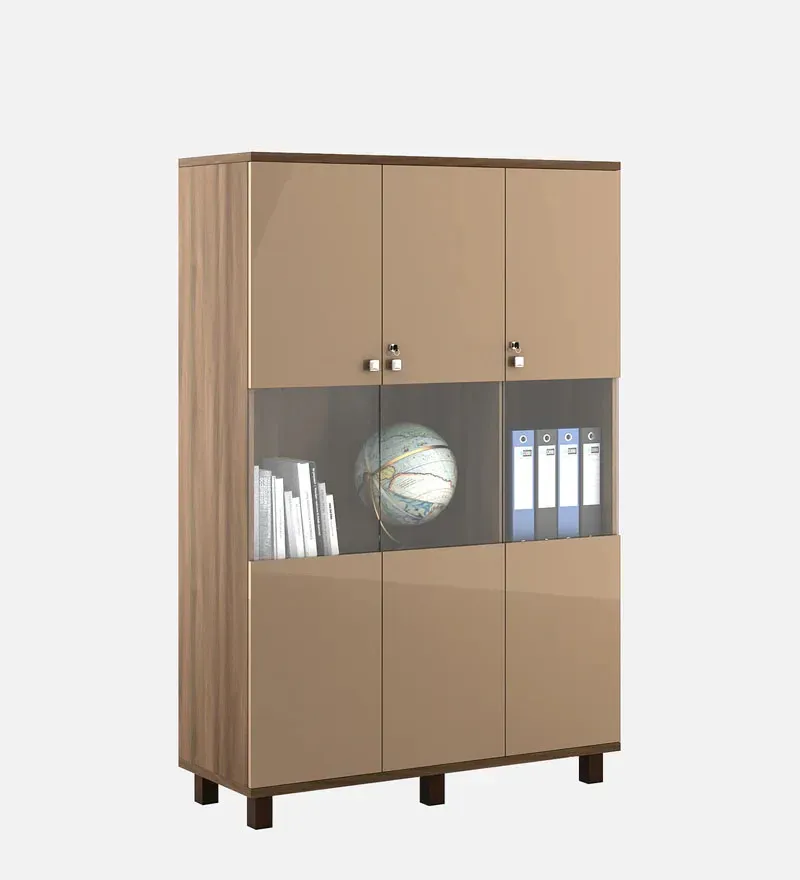 Chief Book Case in Walnut Bronze & Cappuccino Finish.jpg3.webp