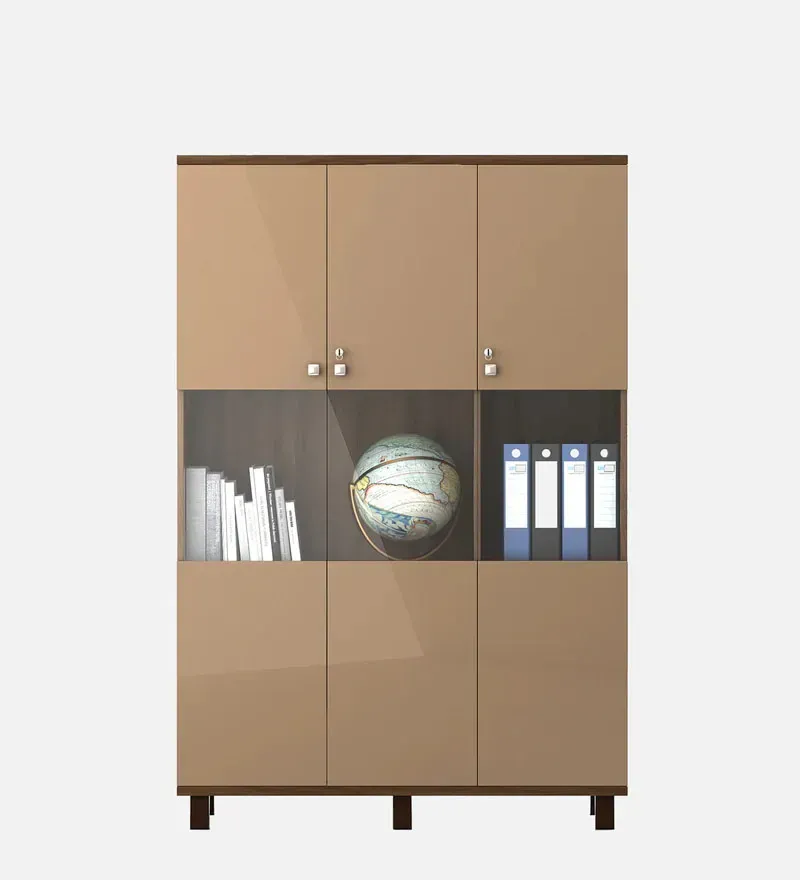 Chief Book Case in Walnut Bronze & Cappuccino Finish.jpg4.webp