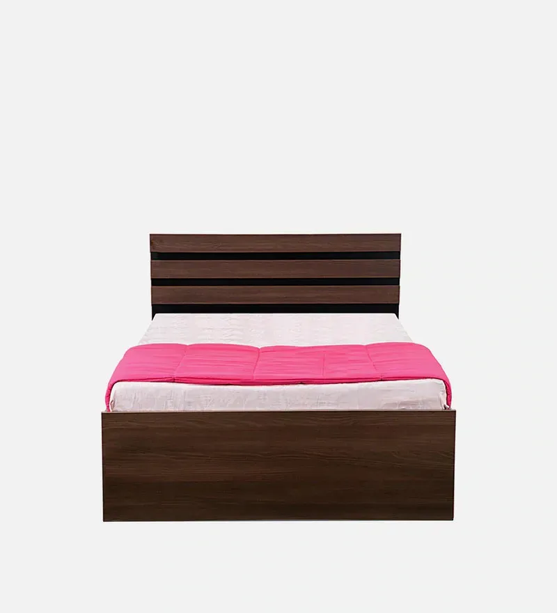 Cocoa Single Bed in Black & Acacia Dark Matt Finish.jpg3.webp