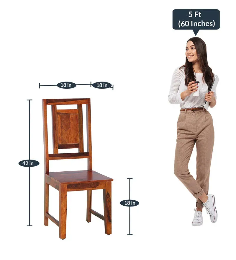 Cologne Sheesham Wood Dining Chair In Honey Oak Finish.jpg2.webp