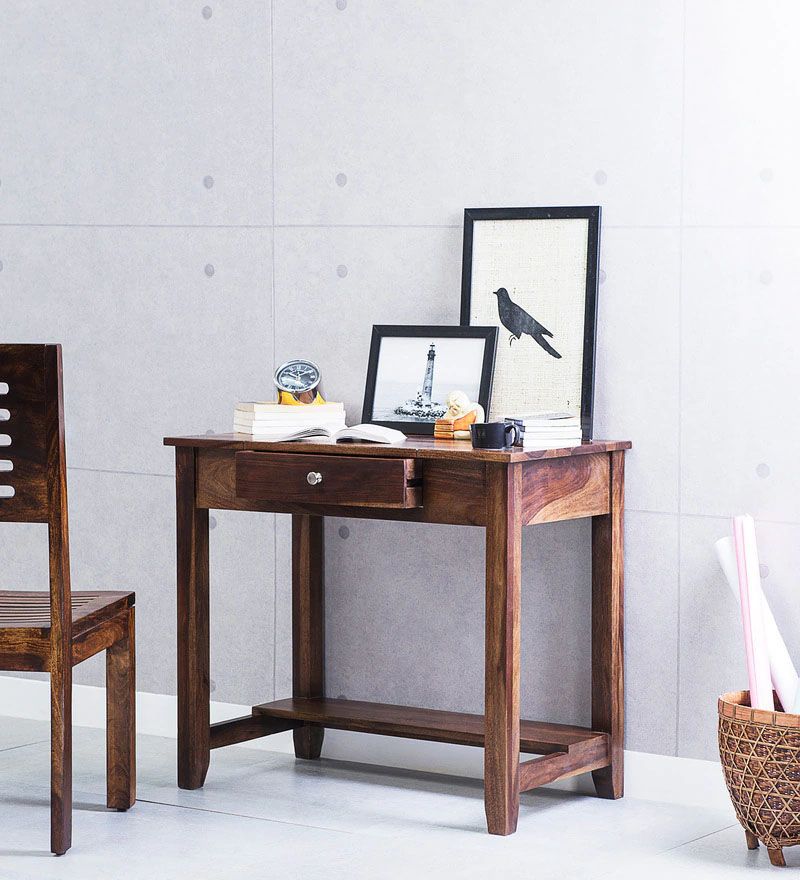 Connell Solid Wood Study Table In Provincial Teak Finish1.jpg