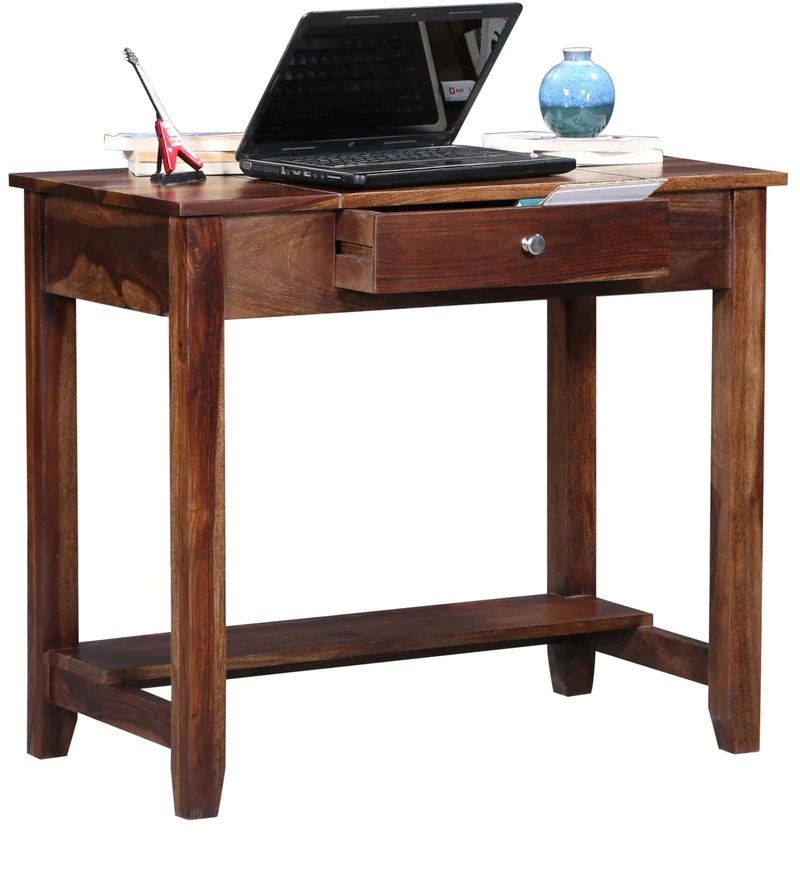 Connell Solid Wood Study Table In Provincial Teak Finish3.jpg