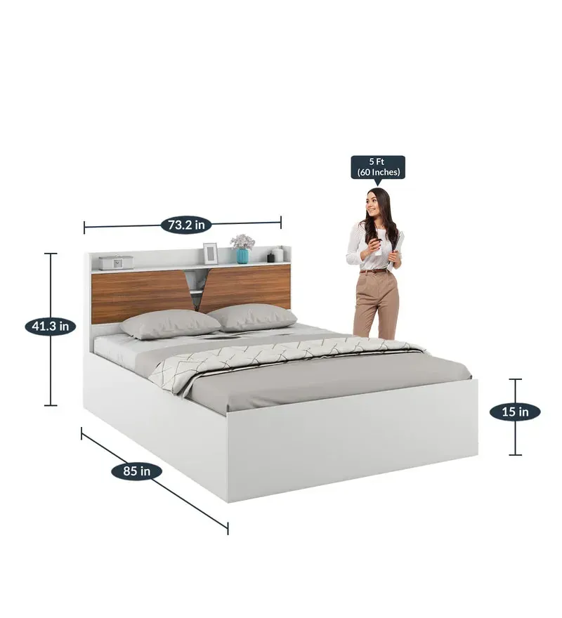Crown King Size Bed in Frosty White Finish with Box Storage.jpg2.webp