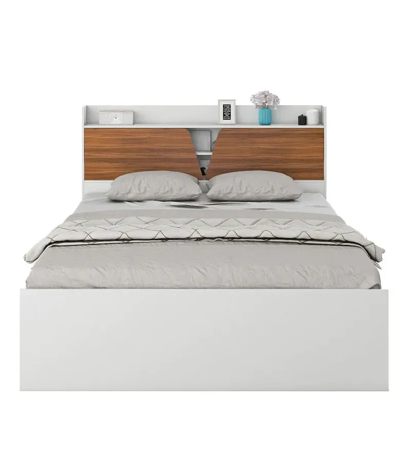Crown King Size Bed in Frosty White Finish with Box Storage.jpg3.webp
