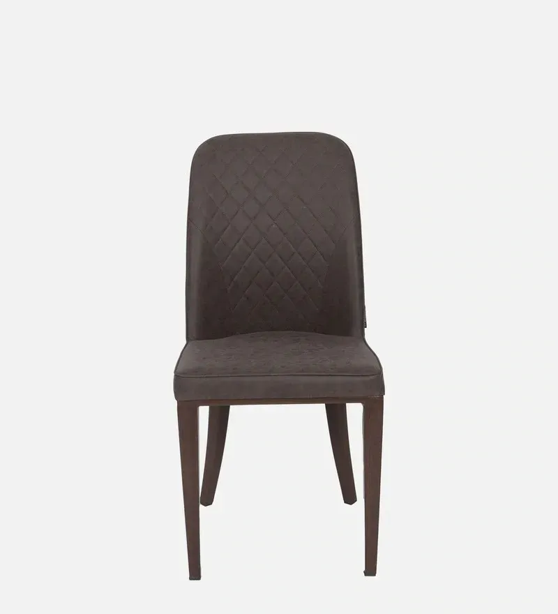 Cucina Leatherette Dining Chair In Dark Brown Colour.jpg3.webp