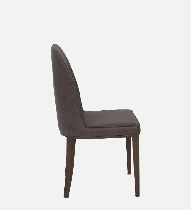 Cucina Leatherette Dining Chair In Dark Brown Colour.jpg4.webp