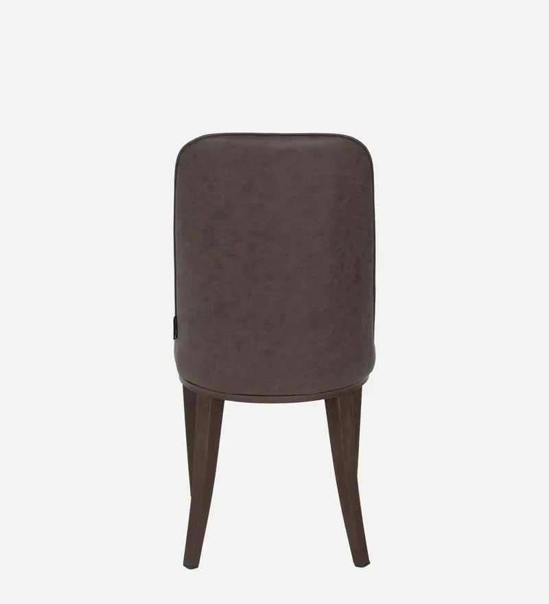 Cucina Leatherette Dining Chair In Dark Brown Colour.jpg5.webp