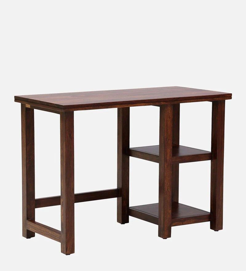 Devito Solid Wood Writing Table In Provincial Teak Finish2.jpg
