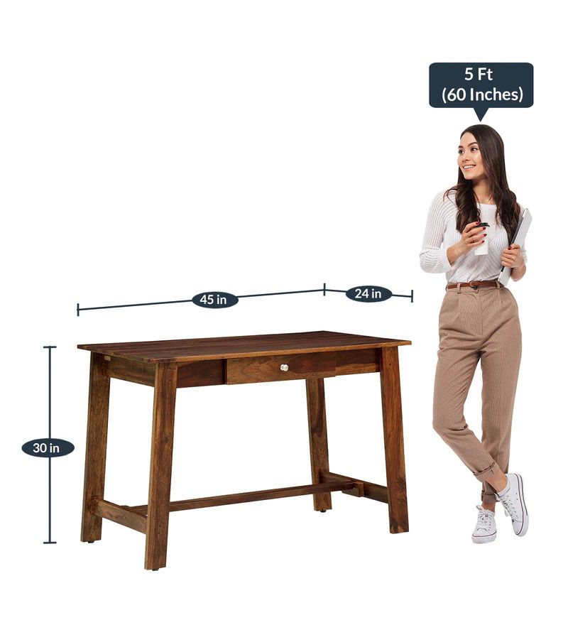 Edlyn Solid Wood Writing Table In Provincial Teak Finish2.jpg