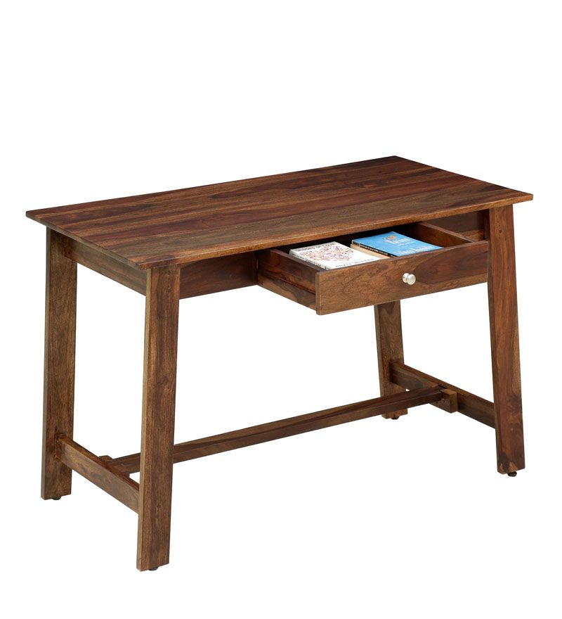 Edlyn Solid Wood Writing Table In Provincial Teak Finish5.jpg
