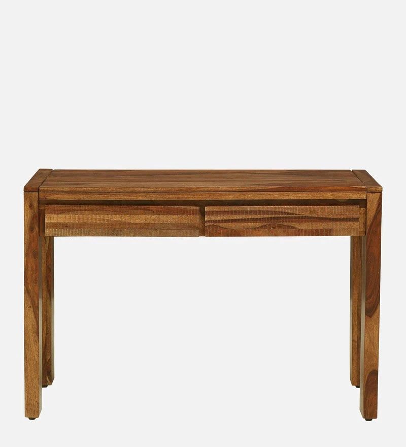 Egypt Solid Wood Study Table with Drawers in Rustic Teak Finish3.jpg