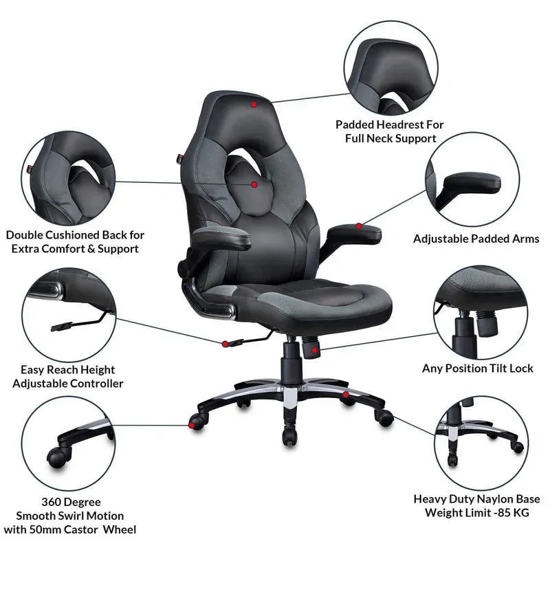 Elegant Designer Gaming chair in grey.jpg3.webp