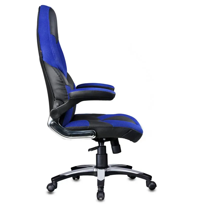Elegant Leatherette Gaming Chair in Blue Colour.jpg6.webp