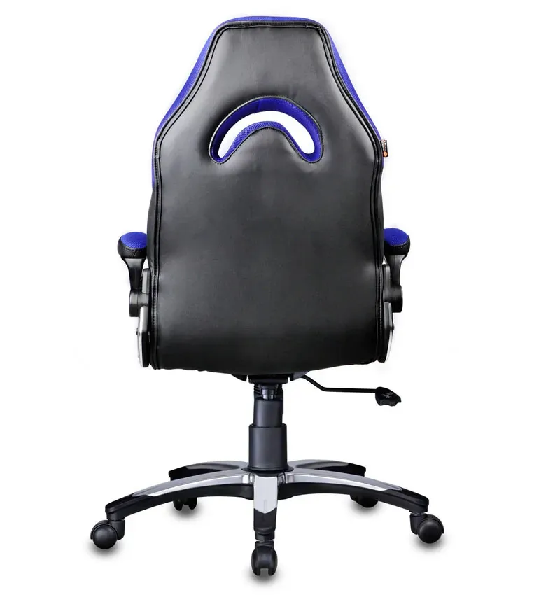 Elegant Leatherette Gaming Chair in Blue Colour.jpg7.webp